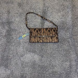 Kate Landry tiger print hair exotic bag, medium size, NWT